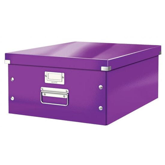 LEITZ Veľká krabica A3 Click & Store purpurová