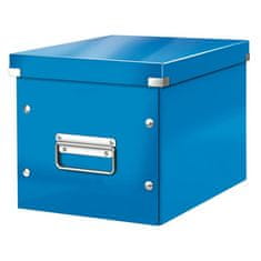LEITZ Štvorcová krabica A5 (M) Click & Store metalická modrá