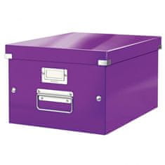 LEITZ Stredná krabica Click & Store purpurová