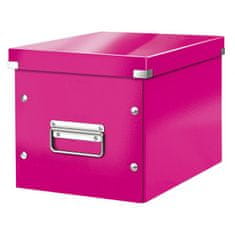 LEITZ Štvorcová krabica A5 (M) Click & Store metalická ružová