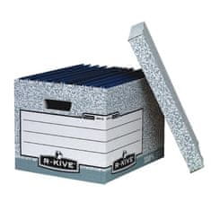 Fellowes Archívna krabica s odnímacím vekom BANKERS BOX sivá/biela 32,5x28x38,5 cm