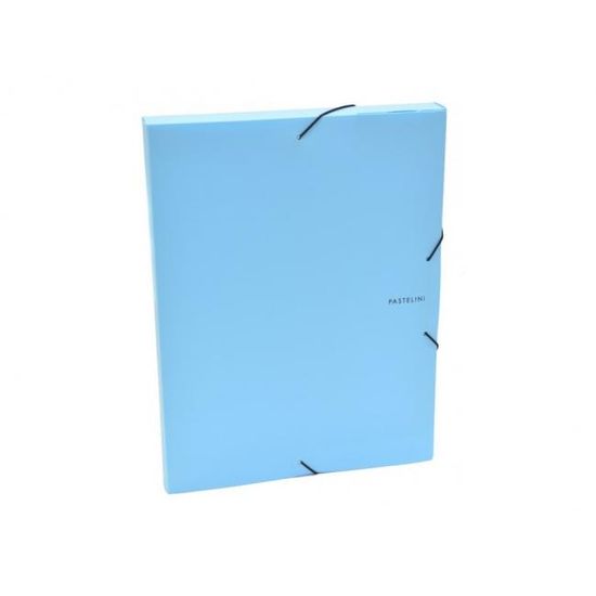 Karton P+P Plastový box s gumičkou Pastelini modrý