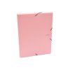 Karton P+P Plastový box s gumičkou Pastelini ružový