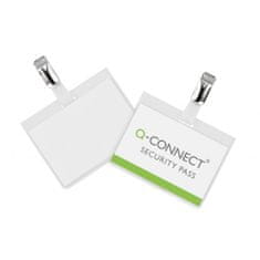 Q-Connect Visačka so štipcom zatvorená 90x60mm 25ks