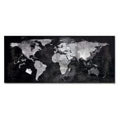 Sigel Sklenená tabuľa artverum 130x55cm mapa sveta