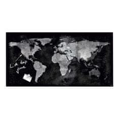 Sigel Sklenená tabuľa artverum 91x46cm mapa sveta
