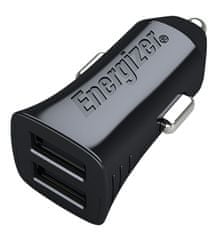 Energizer nabíjačka do auta Hightech car charger USB-C 2.4A 2USB Black