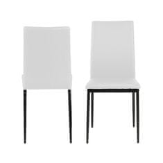 Design Scandinavia Jedálenská stolička Anis (súprava 4 ks), biela