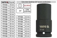 YATO Gola orech šesťhran 3/4&quot; kovaný predĺžený 43mm