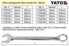 YATO  Očkoplochý klíč 60mm CrV