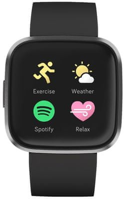 Inteligentné hodinky Fitbit Versa 2, hlasové odpovede, NFC, bezkontaktné platby, hudobný prehrávač, multisport, tepová frekvencia, sledovanie spánku, AMOLED displej, always-on, dlhá výdrž batérie