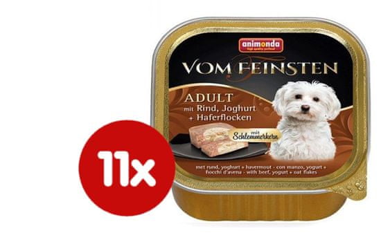 Animonda V.Feinsten CORE hovädzie, jogurt + vločky pre psy 11 x 150g