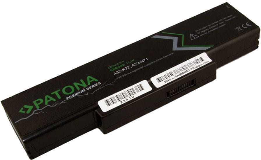 PATONA Batéria PREMIUM pre notebooky ASUS, A32-K72, 5200 mAh, Li-Ion, 11,1 V (PT2342)