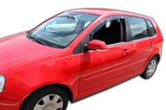 HEKO Deflektory / ofuky okien pre Volkswagen Polo IV 5D 2002-2008 4ks predne+zadne