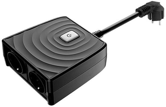 iQtech SmartLife SH18EU, šikovný vonkajší Wi-Fi dvojzásuvkový adaptér, 16 A