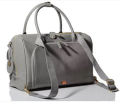 PacaPod LORETO sivá - luxusná kožená prebaľovacia taška