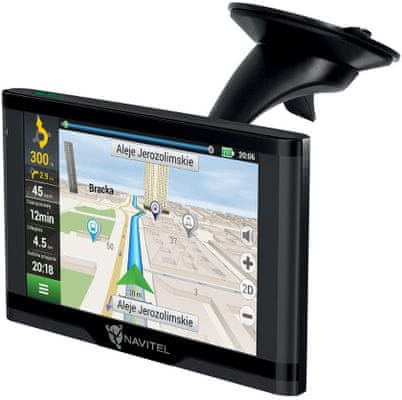 Automobilová GPS navigácia Navitel E500 Magnetic, mapa Európy, Ruska, Ukrajiny, Bieloruska, Kazachstanu, doživotná aktualizácia, do auta, magnetický držiak. Bezdrôtové nabíjanie