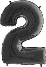 Grabo Nafukovací balónik číslo 2 čierny 66 cm
