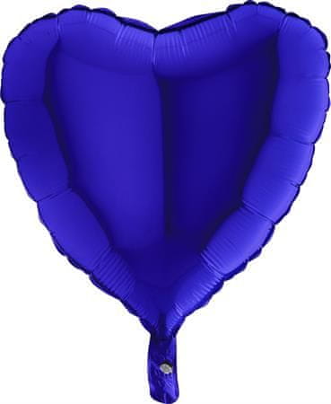 Nafukovací balónik modré srdce 46 cm