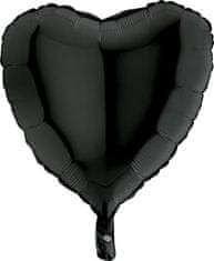 Grabo Nafukovací balónik čierne srdce 46 cm