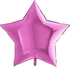 Grabo Nafukovací balónik ružová hviezda 91 cm