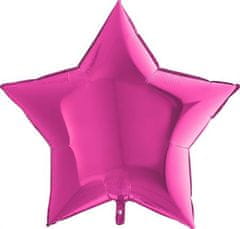 Grabo Nafukovací balónek růžová hvězda 91 cm