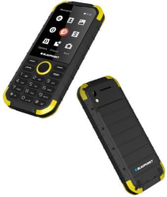 Blaupunkt Sand, odolný tlačidlový telefón, vodotesný, IP68, dlhá výdrž batérie, nárazuvzdorný