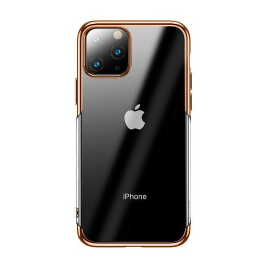 BASEUS Shining Series gelový ochranný kryt pro Apple iPhone 11 Pro Max, zlatý, ARAPIPH65S-MD0V