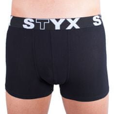 Styx Pánske boxerky športová guma nadrozmer čierne (R960) - veľkosť 4XL