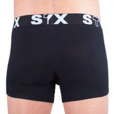 Styx Pánske boxerky športová guma nadrozmer čierne (R960) - veľkosť 4XL