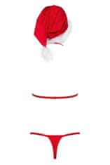 Obsessive Dámsky erotický kostým Santastic set, červená, XS/S