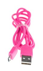 Micro USB 2.0 kábel 1m ružová AA-1107