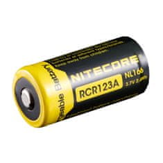 Nitecore RCR123 nabíjateľná lítium-iónová batéria 16340 650mAh