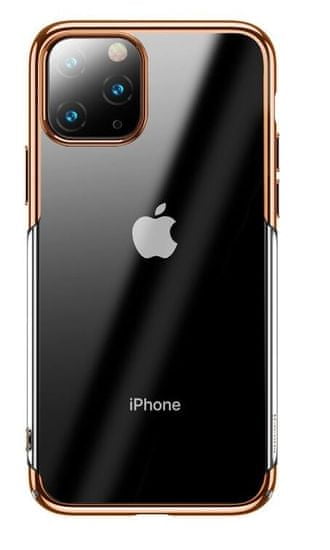BASEUS Glitter Series ochranný kryt pre Apple iPhone 11 Pro Max, zlatý WIAPIPH65S-DW0V