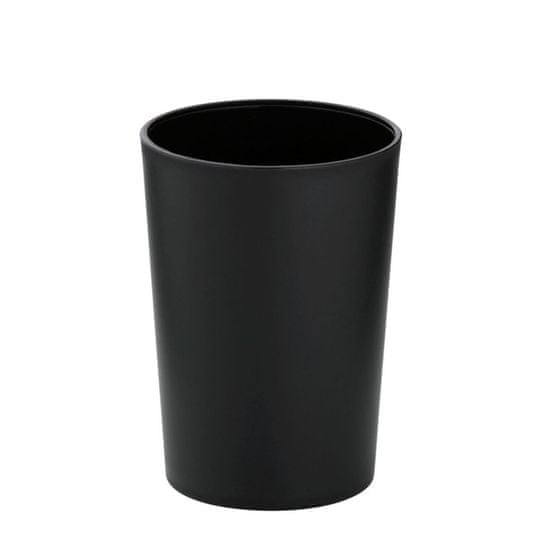 Kela Pohár MARTA plastik čierna H 11cm / Ř 8cm KL-24201