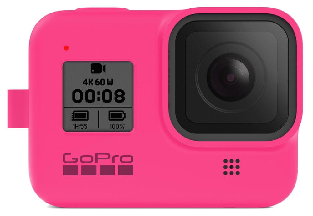 GoPro Sleeve + Lanyard (HERO8 Black) neónovo ružový (AJSST-007)