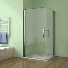 H K Sprchovací kút MELODY A108 100x80 cm s dvoma jednokrídlovými dverami vrátane sprchovej vaničky