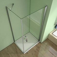 H K Sprchovací kút MELODY D1 76x76 s jednokrídlovými dverami vrátane sprchovej vaničky z liateho mramoru
