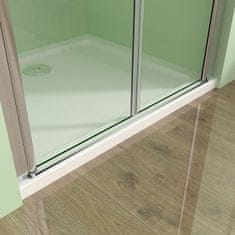 H K Sprchové dvere MELODY D2 100 dvojkrídlové 96 – 100x195 cm, číre sklo, výplň sklo - grape