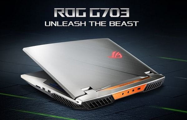Herný notebook Asus ROG Beast (G703GXR-EV013R) 17,3 palcov IPS Full HD chladenie pretaktovaná grafika výkonný 8jadrový procesor