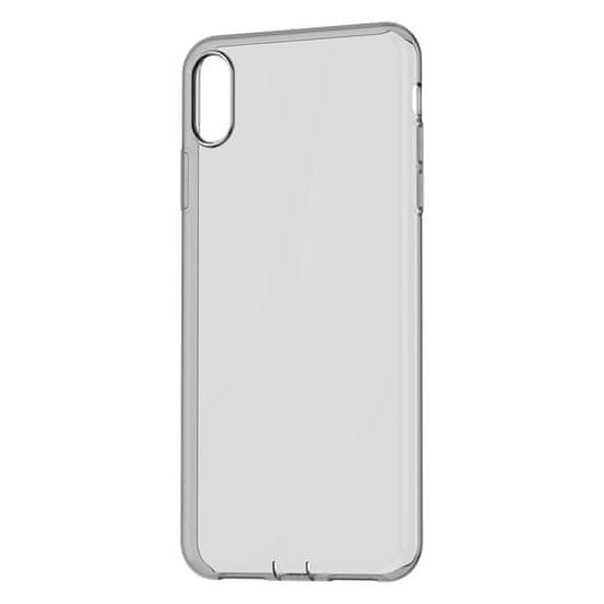 BASEUS Simplicity Series gélový ochranný kryt pre iPhone XR, číry - čierny ARAPIPH61-A01