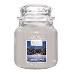 Yankee Candle Sviečka v sklenenej dóze , Chata ožiarená sviečkou, 410 g