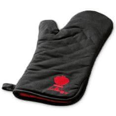 WEBER Grilovacia rukavica , čierna s červeným kotlovým grilom