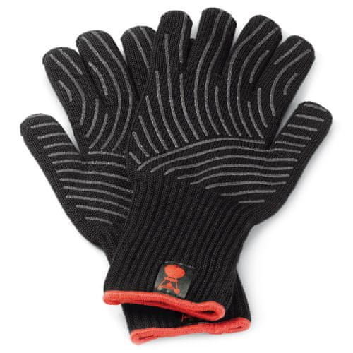 WEBER Grilovacie rukavice , so silikónovou plochou (L/XL), čierne