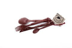 Kupilka 30250253 CUTLERY Fork, knife, spoon, teaspoon Red - červený kempingový príbor