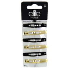 Elite Models Pukačky 6 ks , 6 ks, čierno-zlaté, 5 cm