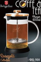 Berlingerhaus Kanvička na čaj a kávu French Press 600 ml Rosegold collection
