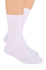 Amiatex Pánske ponožky 048 white, biela, 41/43