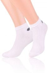 Amiatex Pánske ponožky 046 white + Nadkolienky Gatta Calzino Strech, biela, 41/43