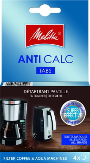 MELITTA ANTI CALC Odvápňovač pre kávovary a rýchlovarné kanvice v tabletách 4x12 g